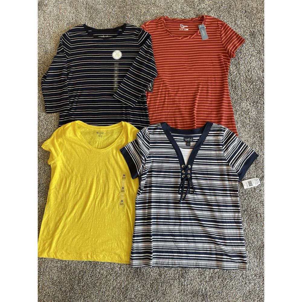 Erika, New Directions, Kim Rogers, Casual Elements Women's Blouse Lot Medium NWT